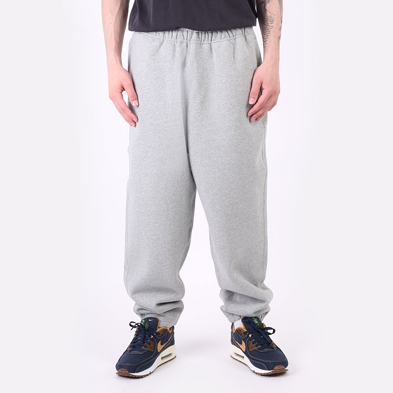 мужские серые брюки Nike NRG Solo Swoosh Fleece Pant CW5460-063 - цена, описание, фото 3